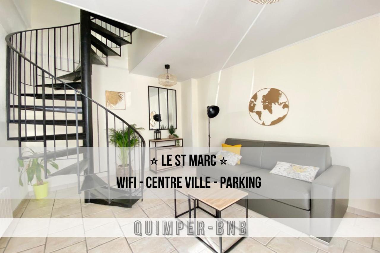 Le St Marc - Theatre De Cornouaille - Wifi - Parking Prive - Entree Autonome Lejlighed Quimper Eksteriør billede